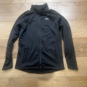 Helly Hansen Stormfleece Lightweight Full-Zip Mock Neck Jacket Sz S Black